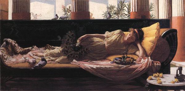 John William Waterhouse Dolce Far Niente oil painting picture